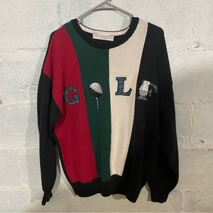 John Ashford Multicolor Golf Sweater